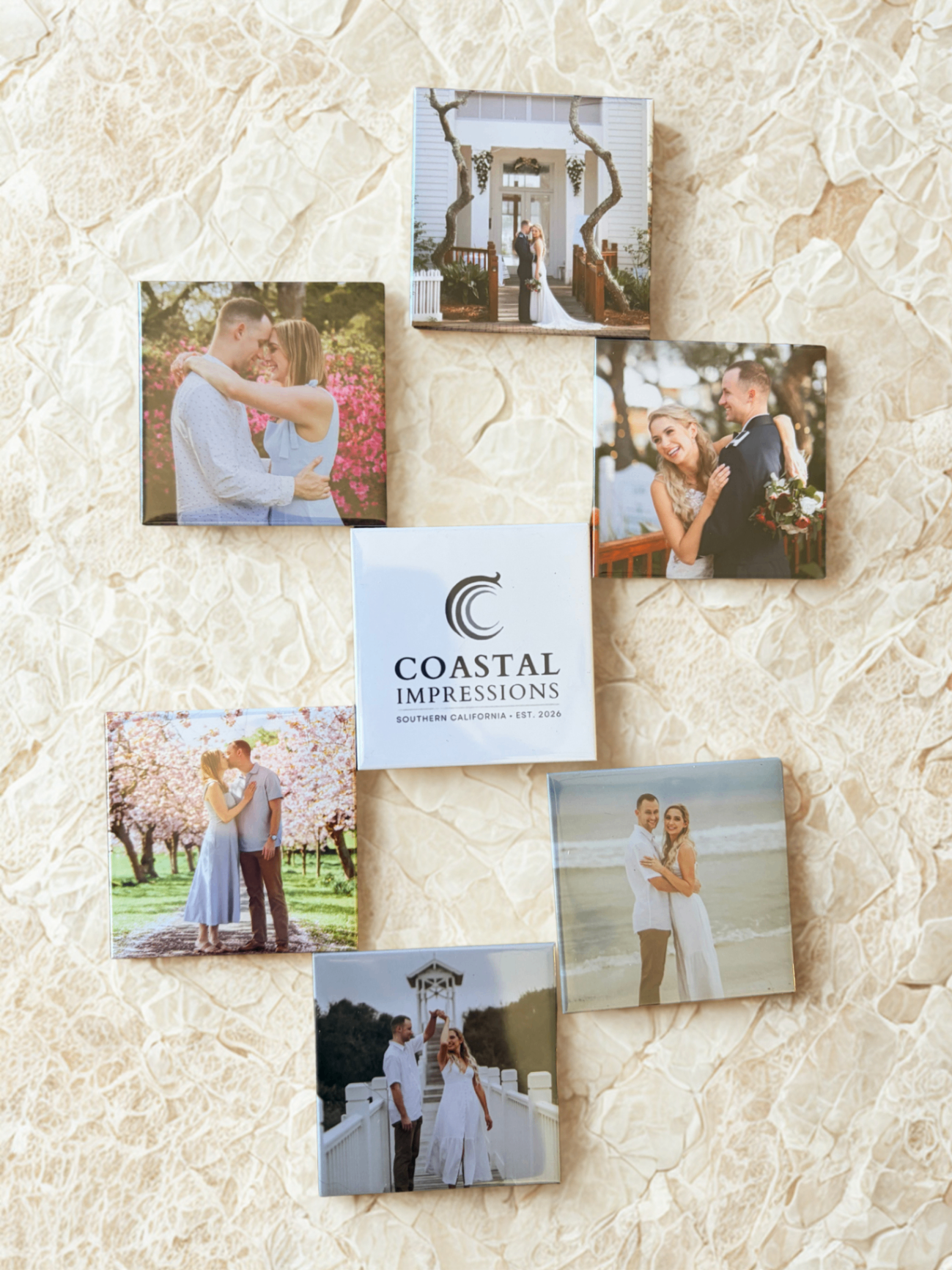 Coastal Impressions custom photo magnet collage
